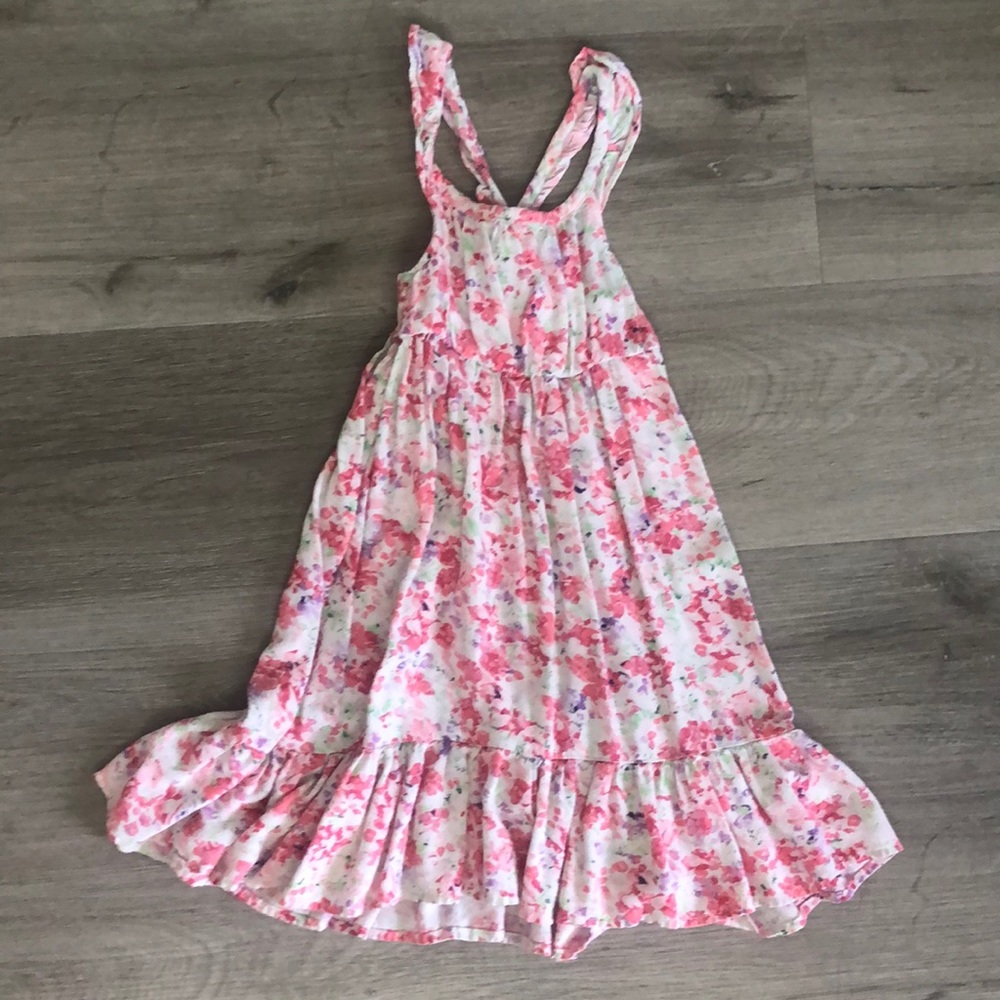 Pink floral dress